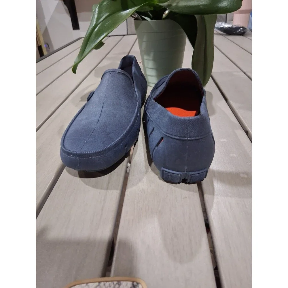 IZOD Aqua Mens US 9 Loafers Blue Cutout Slip On Moc Toe Casual Comfort Water SB6